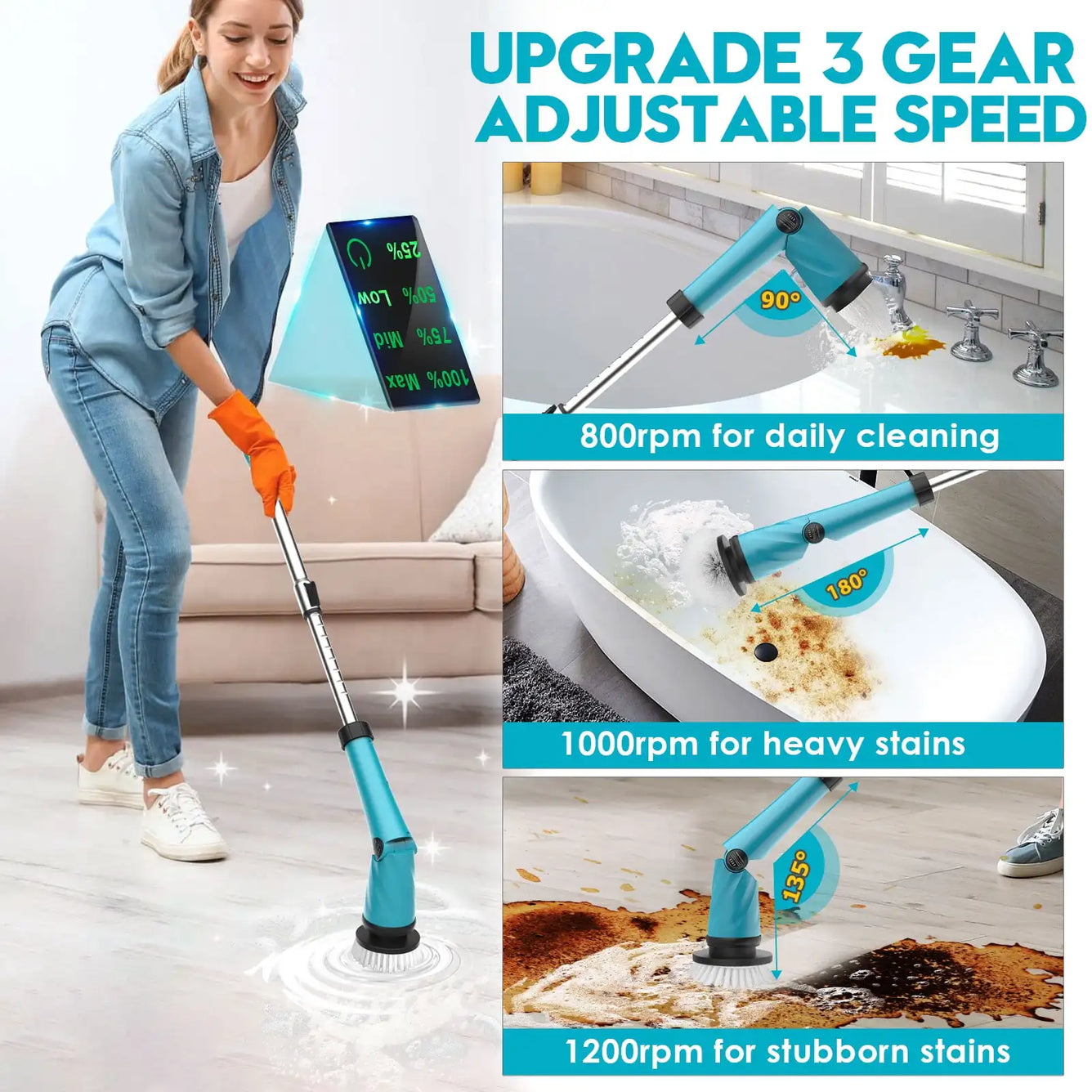 ELECTRIC SPIN SCRUBBER